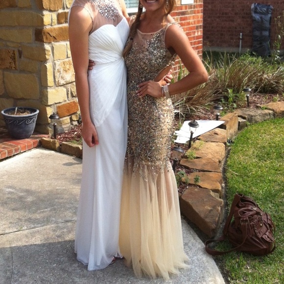 Gold sequin Jovani Gown - Picture 2 of 2